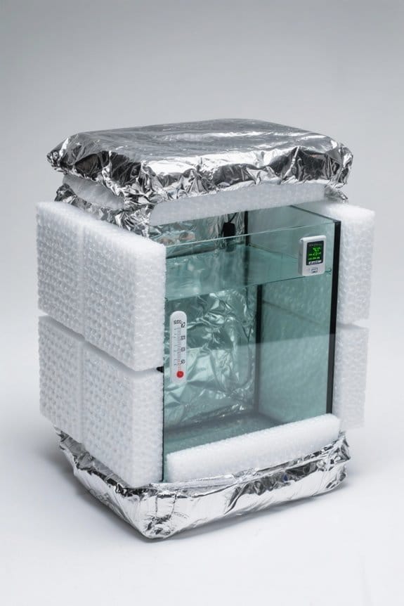 aquarium temperature insulation techniques