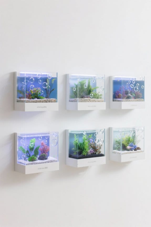 bubble wall aquariums decor