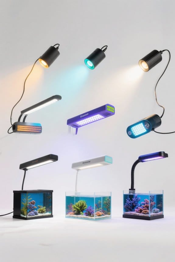marine aquarium lighting options