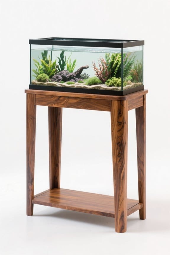 stylish sturdy wooden aquarium stands